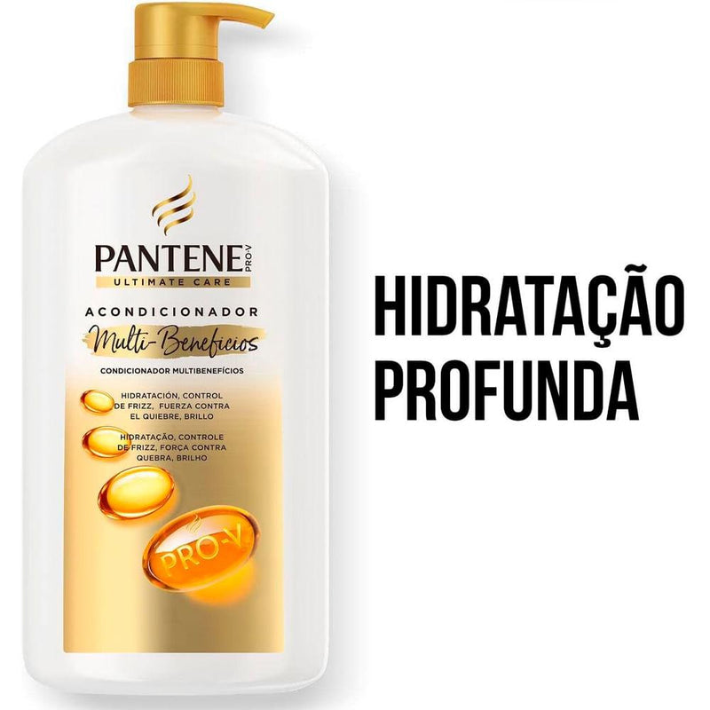 KIT Shampoo e Condicionador Pantene Ultimate Care Multibenefícios 1 Litro