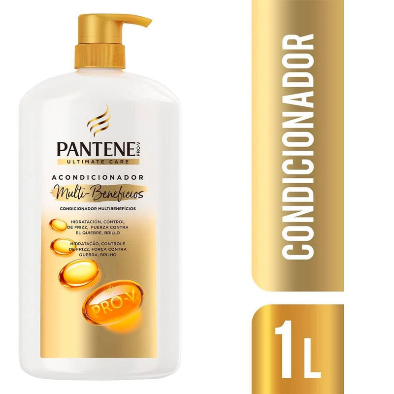 KIT Shampoo e Condicionador Pantene Ultimate Care Multibenefícios 1 Litro