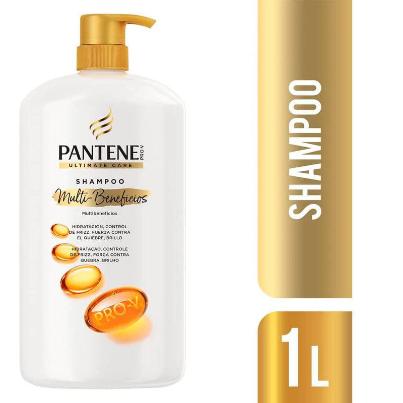 KIT Shampoo e Condicionador Pantene Ultimate Care Multibenefícios 1 Litro