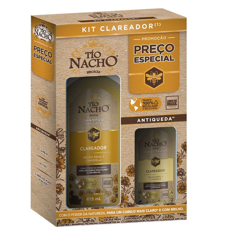 Kit Tio Nacho Clareador Shampoo 415ml + Condicionador 200ml